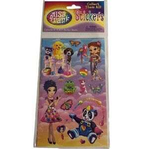 Lisa Frank Vintage Stickers 4 4X6.5 Sticker Sheets